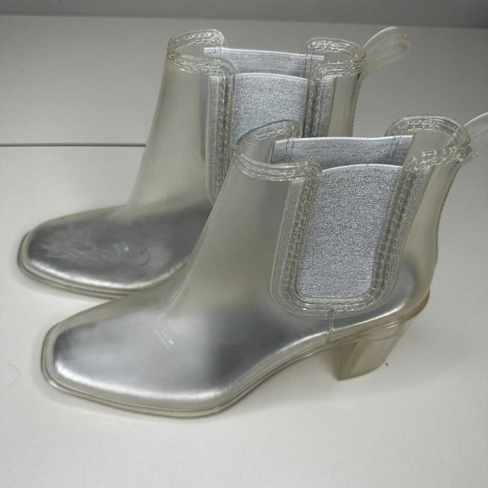 Jeffrey Campbell 60s Clear Silver Rubber Hurrican… - image 9