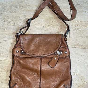 Vintage Fossil Crossbody Purse Genuine Leather Br… - image 1