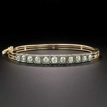 English Victorian Diamond Bangle Bracelet