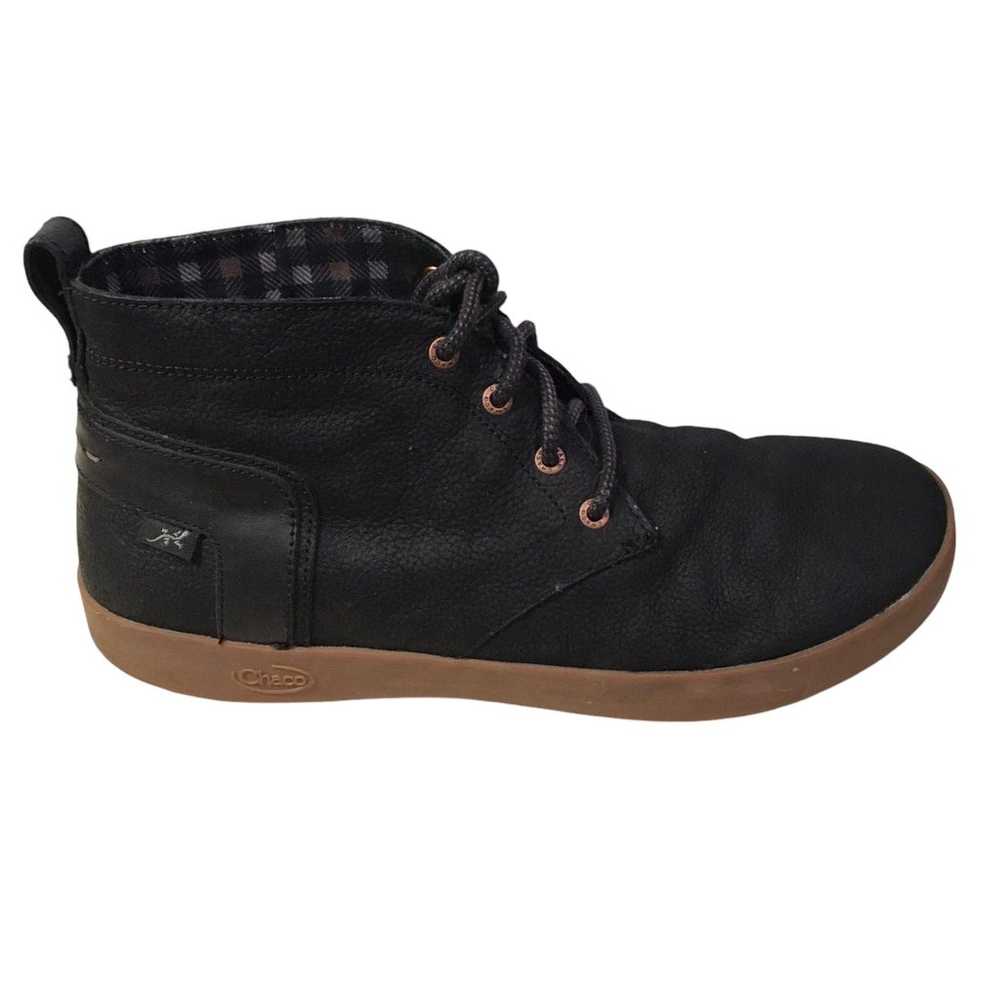 Chaco David Leather Black High-Top Casual Sneaker… - image 2