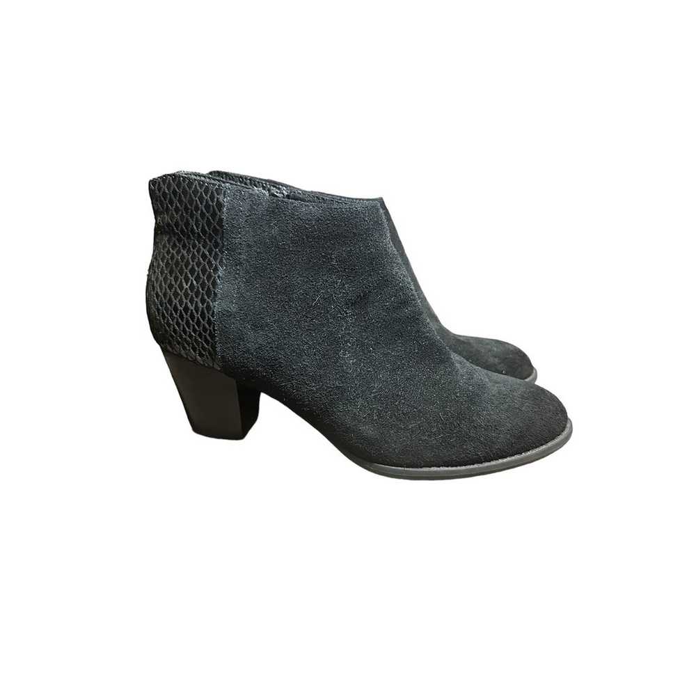 Vionic Bromley Black Suede Snakeskin Women’s Heel… - image 1