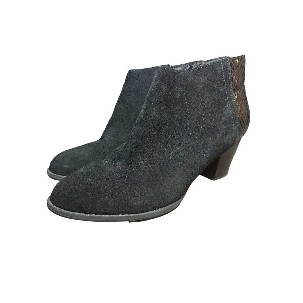 Vionic Bromley Black Suede Snakeskin Women’s Heel… - image 5