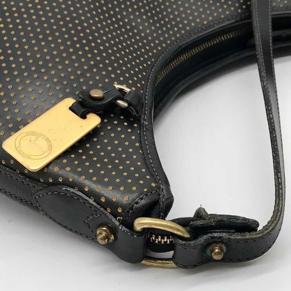 Vintage Black Dooney & Bourke Perforated Leather … - image 10