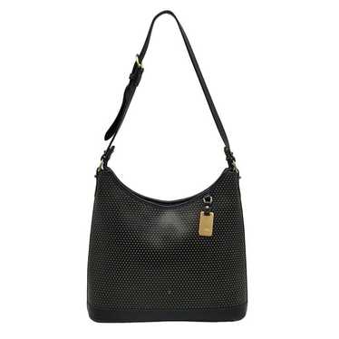 Vintage Black Dooney & Bourke Perforated Leather … - image 1