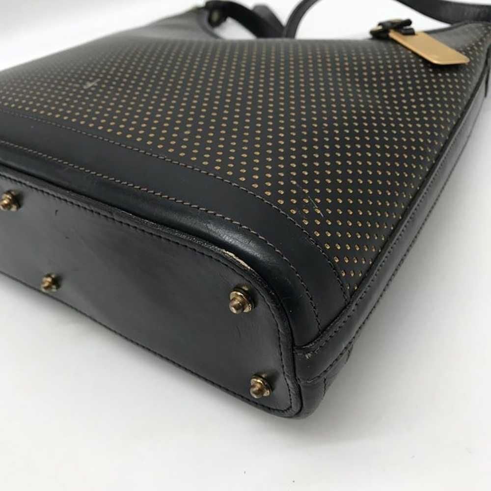 Vintage Black Dooney & Bourke Perforated Leather … - image 7