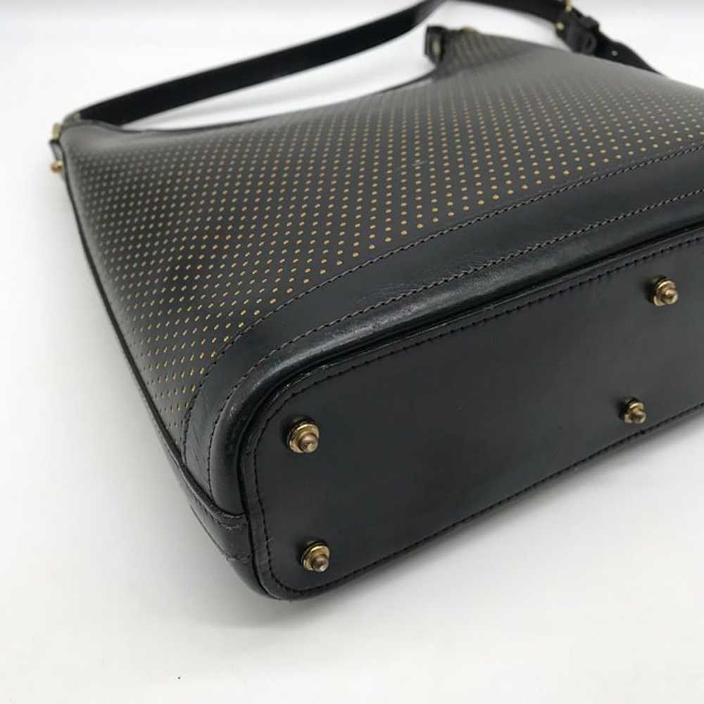 Vintage Black Dooney & Bourke Perforated Leather … - image 8