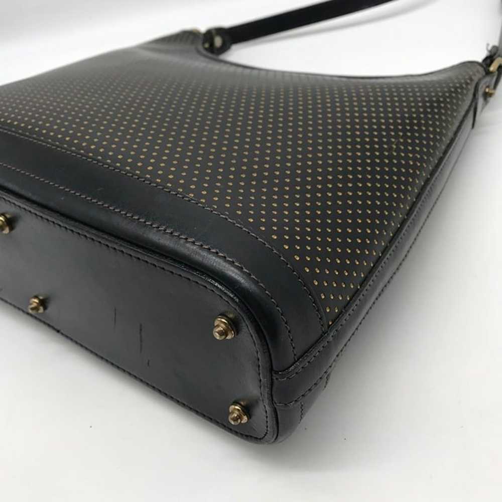 Vintage Black Dooney & Bourke Perforated Leather … - image 9