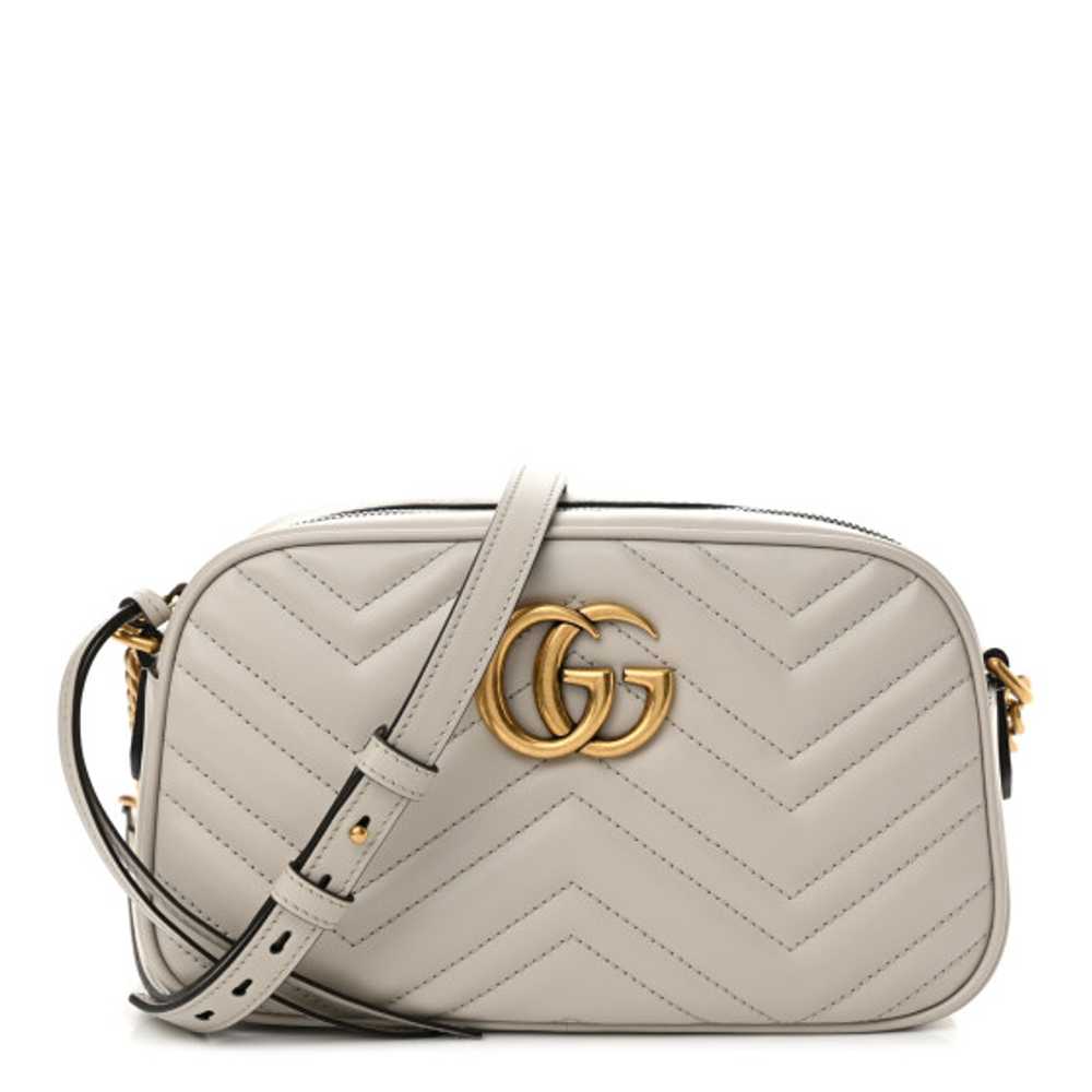 GUCCI Calfskin Matelasse Small GG Marmont Chain S… - image 1