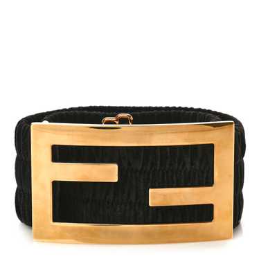 FENDI Velvet Maxi FF Stretch Belt 75 30 Black - image 1