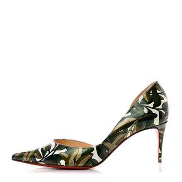 CHRISTIAN LOUBOUTIN Patent Iriza 70 Pumps 37.5 Gr… - image 1