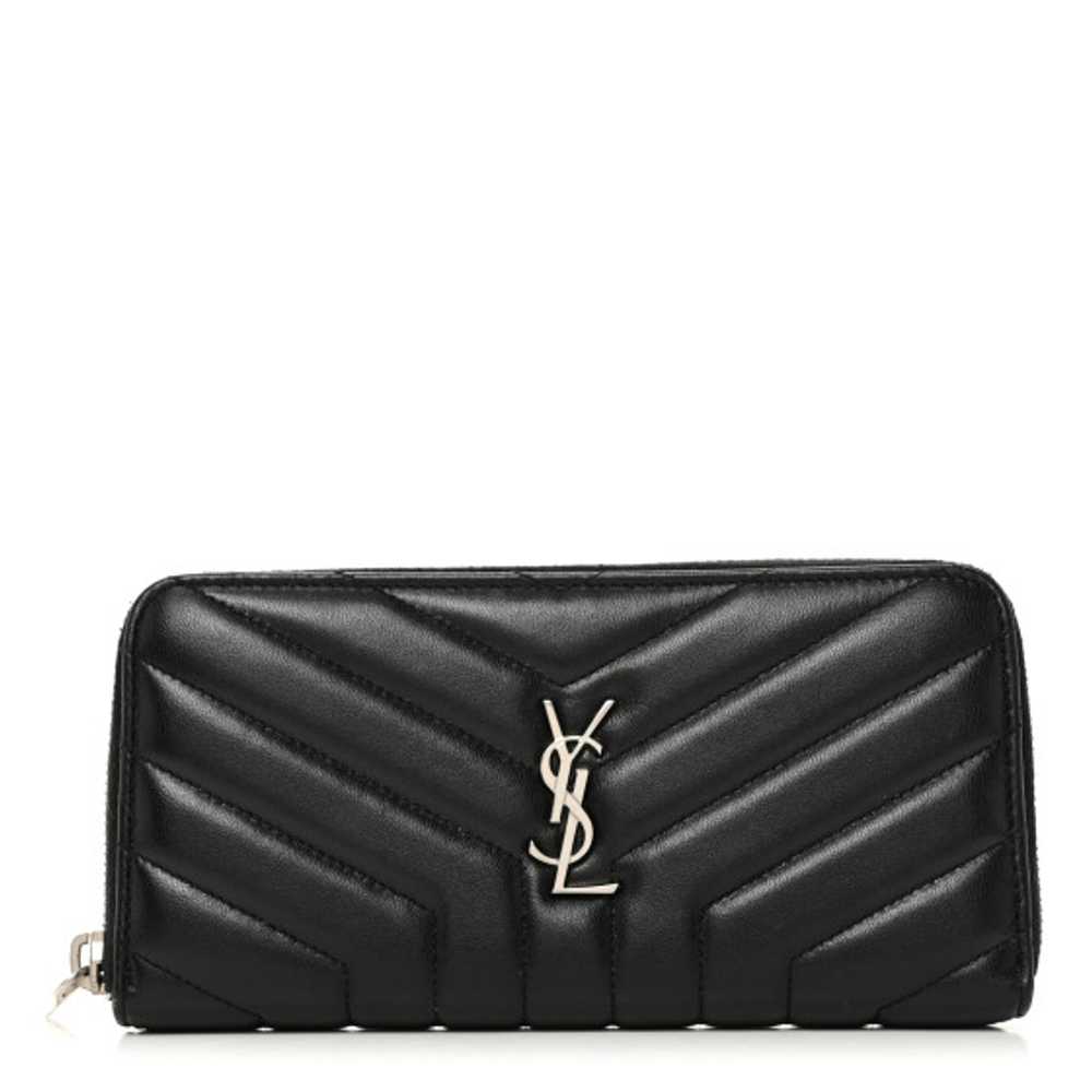 SAINT LAURENT Calfskin Matelasse Chevron Monogram… - image 1