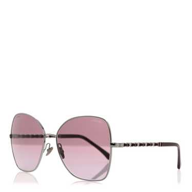 CHANEL Metal Square Frame Chain Sunglasses 4274-Q… - image 1