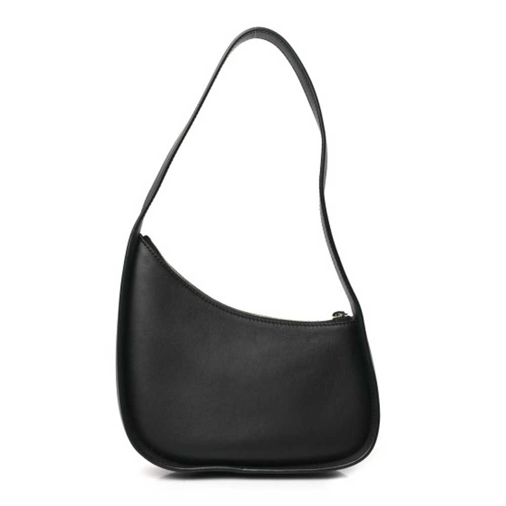 THE ROW Smooth Calfskin Half Moon Shoulder Bag Bl… - image 1