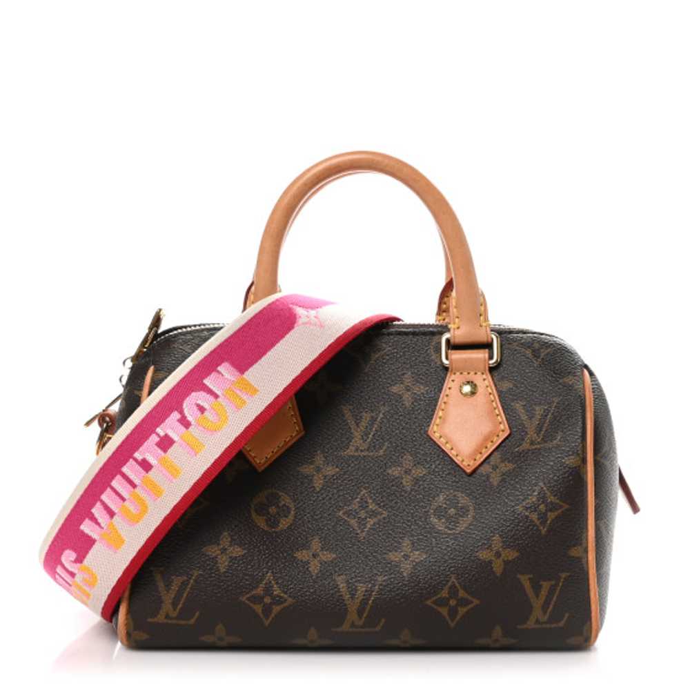 LOUIS VUITTON Monogram Speedy Bandouliere 20 Fuch… - image 1