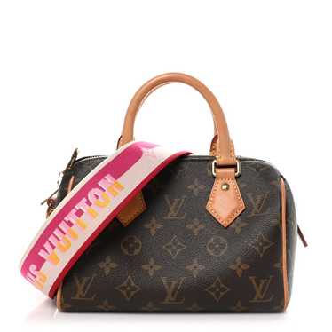 LOUIS VUITTON Monogram Speedy Bandouliere 20 Fuch… - image 1