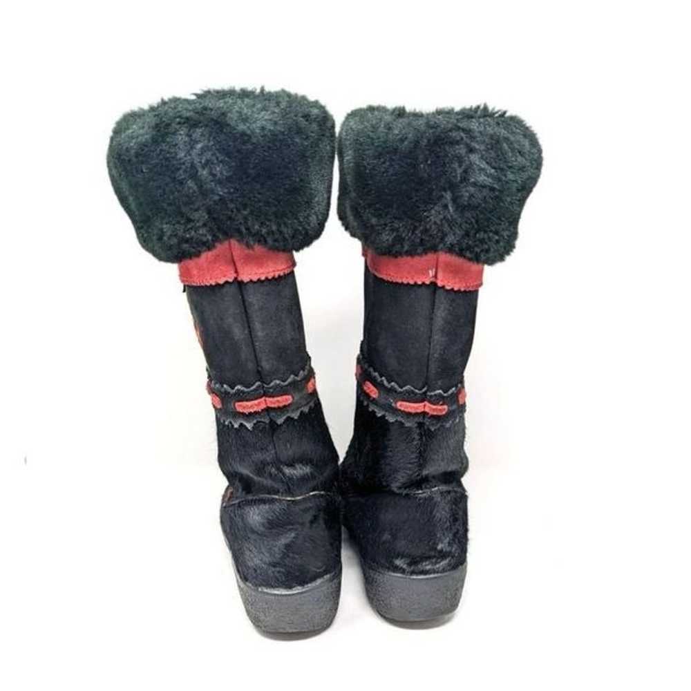 Oscar Sport Women's 39 Tribal Fur Leather Boots B… - image 6