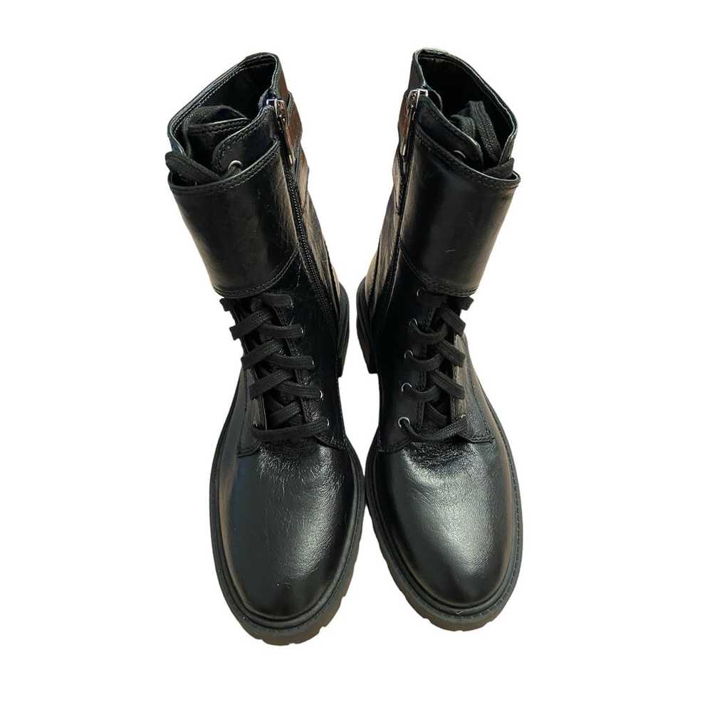 Vince Camuto Fawdry Leather Combat Boots Buckle l… - image 6