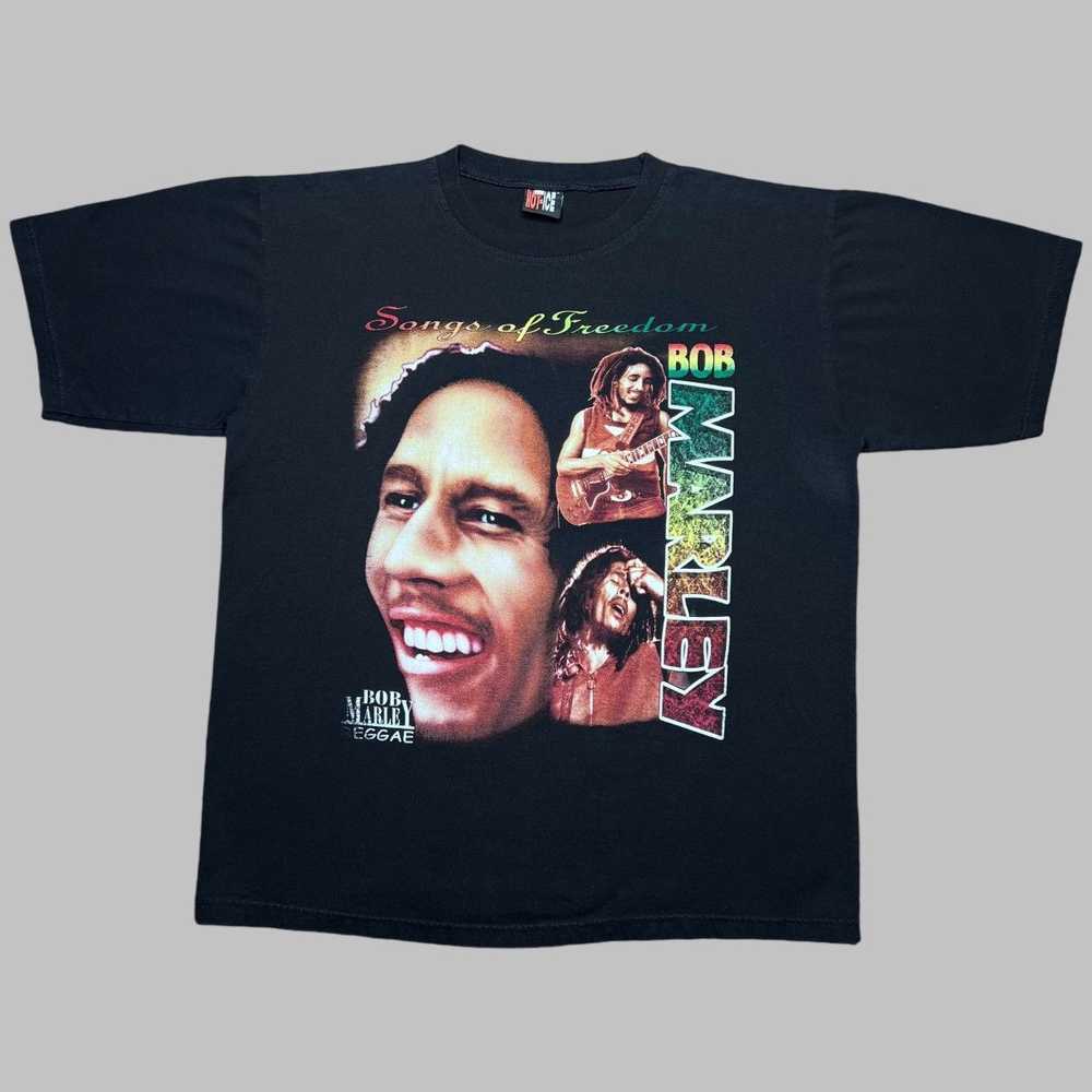 Rap Tees × Streetwear × Vintage 90s Bob Marley Ra… - image 1