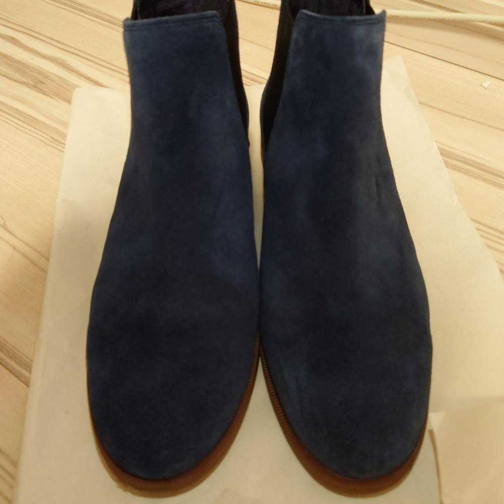 Clarks Navy Suede Side Gore Boots - image 2