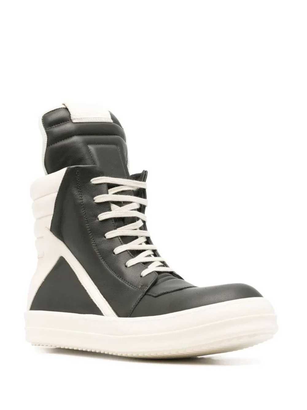 Rick Owens Geobasket in forest/milk calf leather - image 2