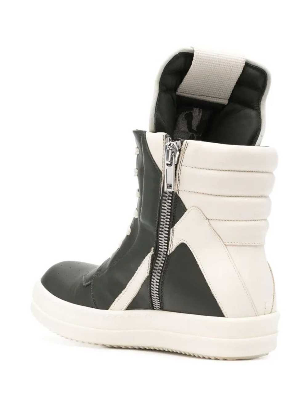 Rick Owens Geobasket in forest/milk calf leather - image 3