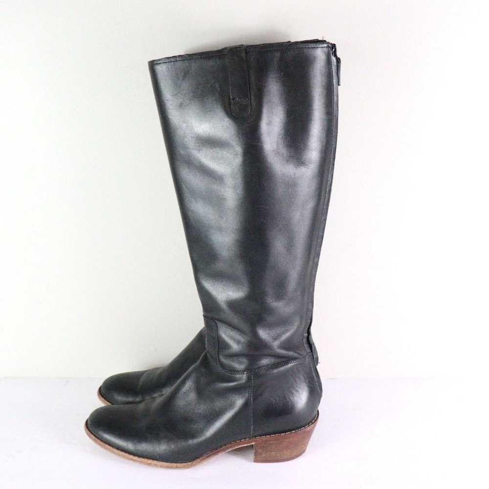 Cole Haan Wesley Tall Boot Black Leather Women's 8 - image 2