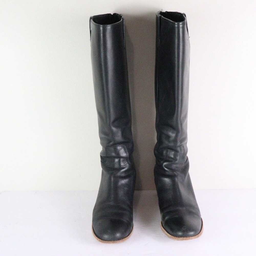 Cole Haan Wesley Tall Boot Black Leather Women's 8 - image 3