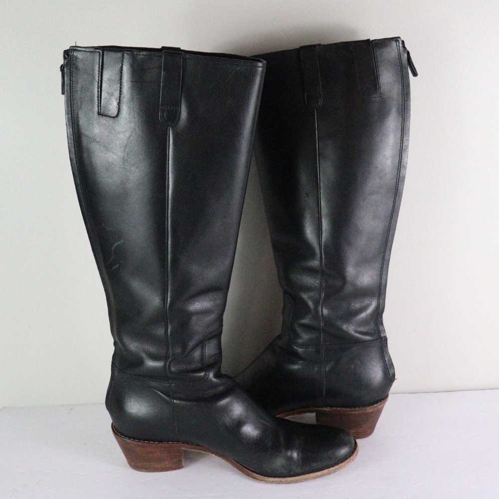 Cole Haan Wesley Tall Boot Black Leather Women's 8 - image 4