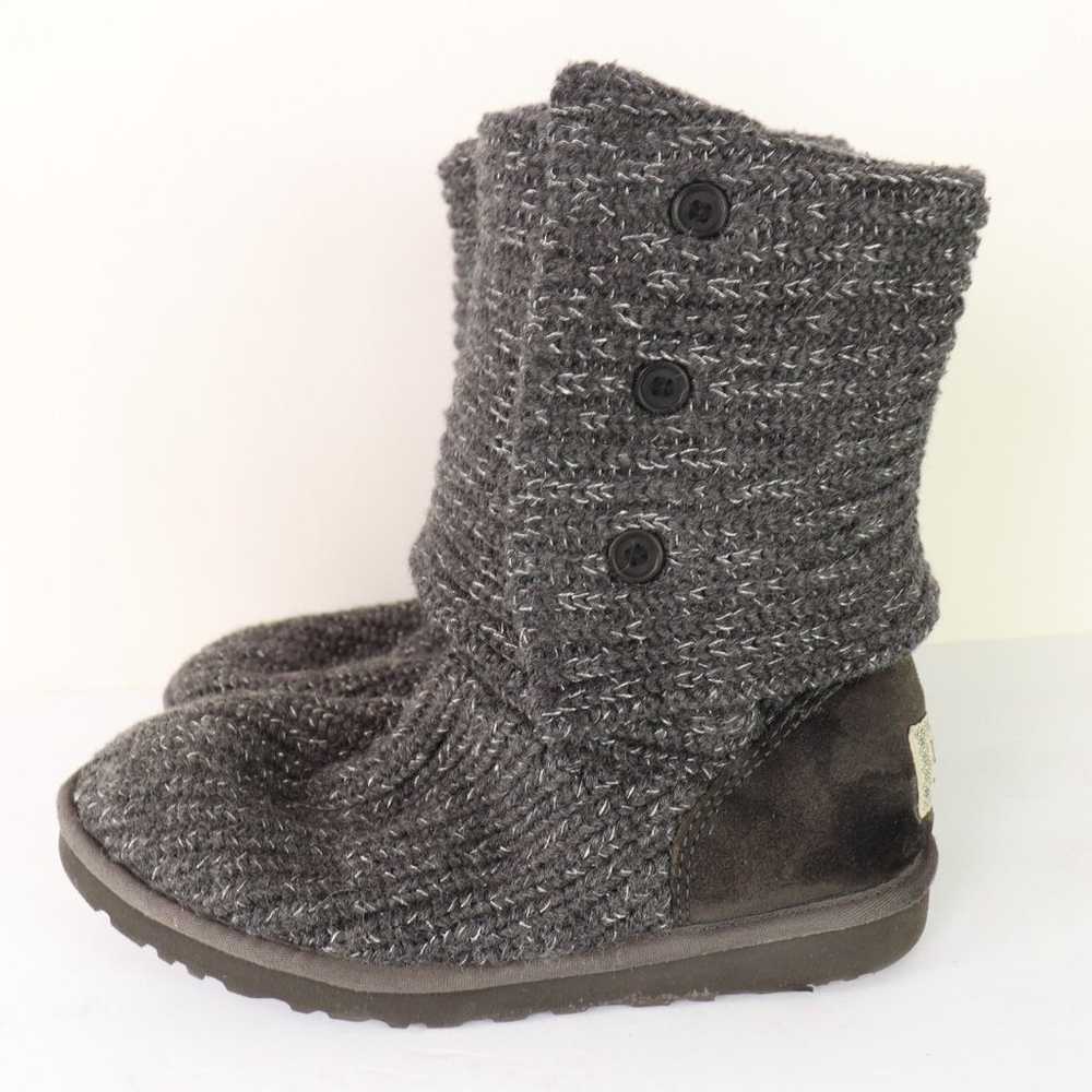 UGG Australia Grey Classic Cardy Knit Tall Sweate… - image 2