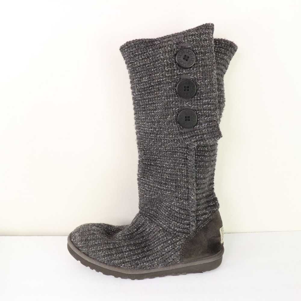 UGG Australia Grey Classic Cardy Knit Tall Sweate… - image 4