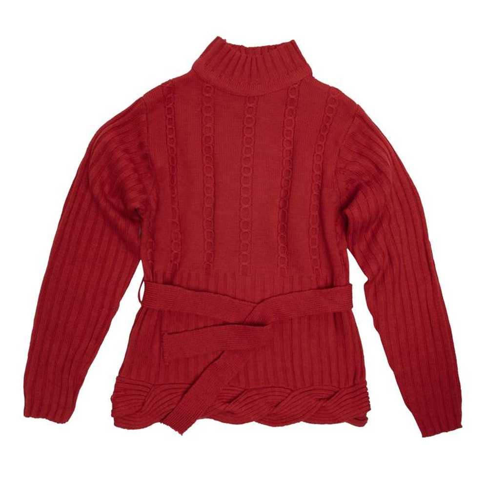 Sundazed Braided Cable Belted Mock Neck Pullover … - image 1