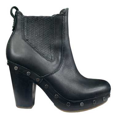 UGG Women’s Carberry Black Leather Studded Ankle … - image 1