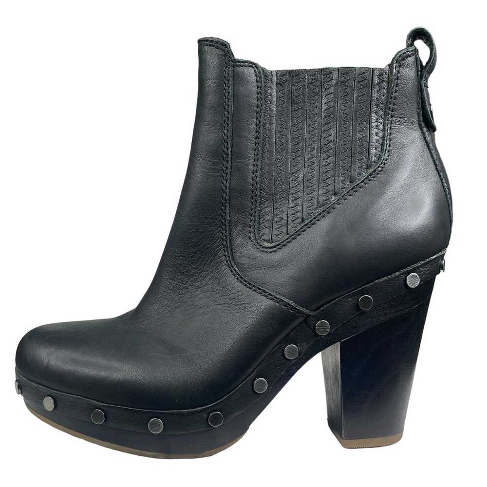 UGG Women’s Carberry Black Leather Studded Ankle … - image 3