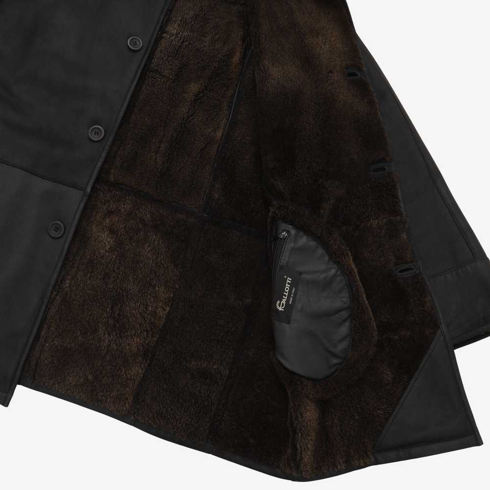 Gallotti Shearling Lined Leather Jacket - image 4