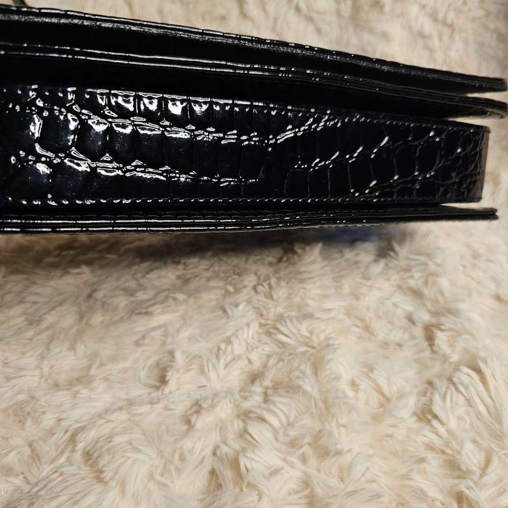 Vintage Ralph Lauren Croc Embossed Satchel - image 8