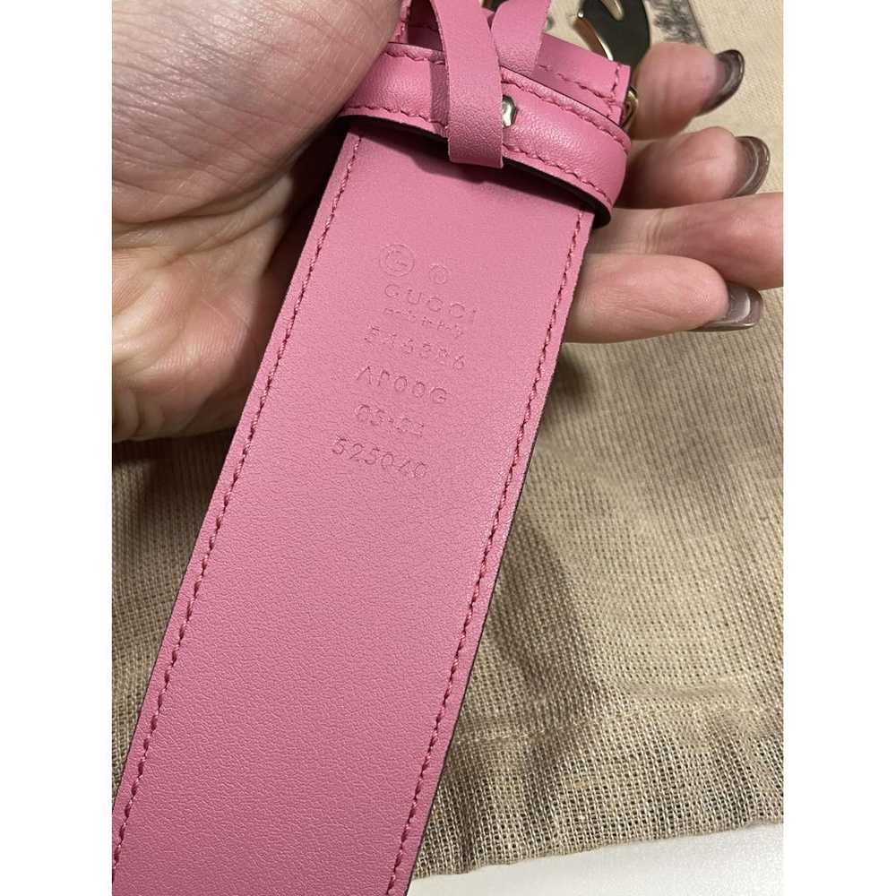 Gucci Interlocking Buckle leather belt - image 7