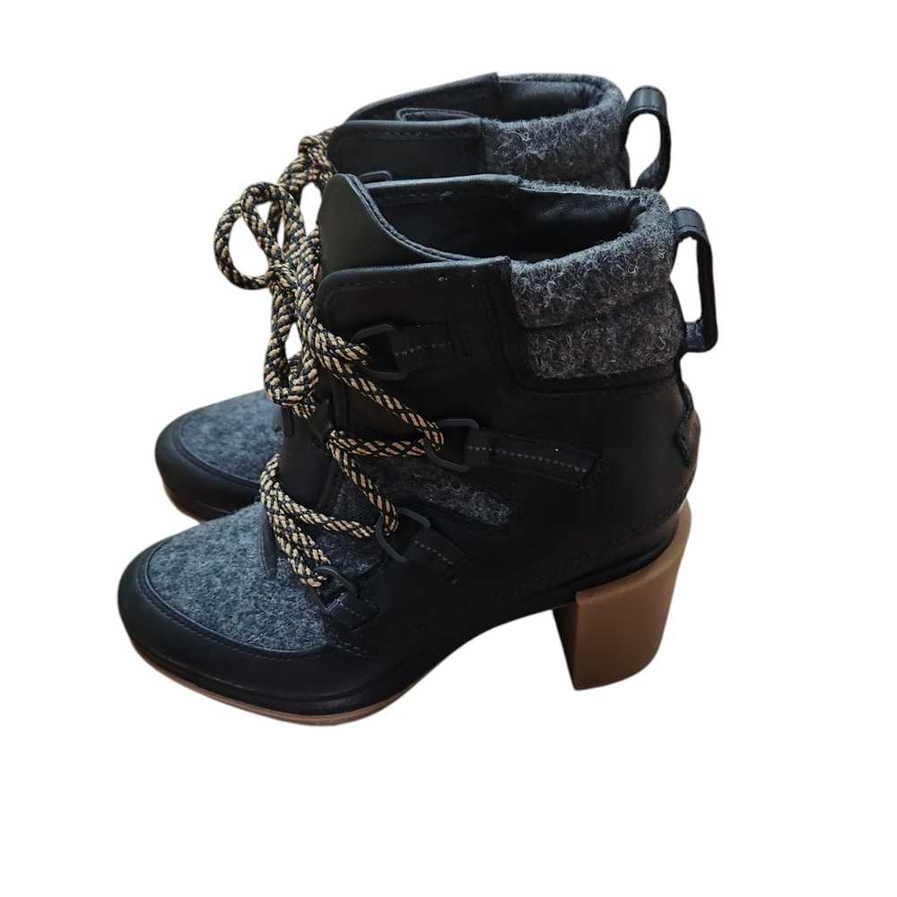 Sorel Blake Boot Lace Up Black Heeled Waterproof … - image 6