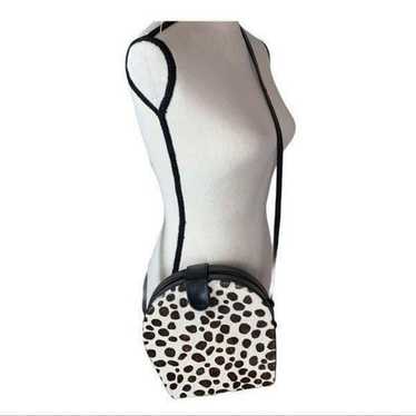 Susan Gail Giraffe Print Calf-Hair Bag