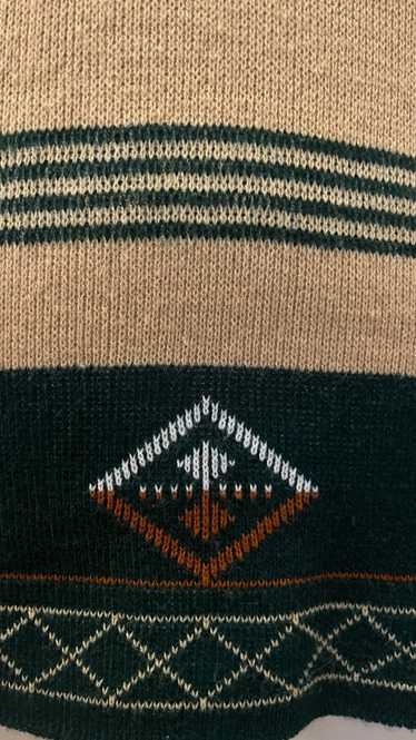 60s 70s "National" Green sweater