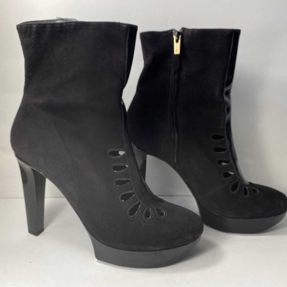 Robert clergerie cutout suede Boots Booties heels… - image 1