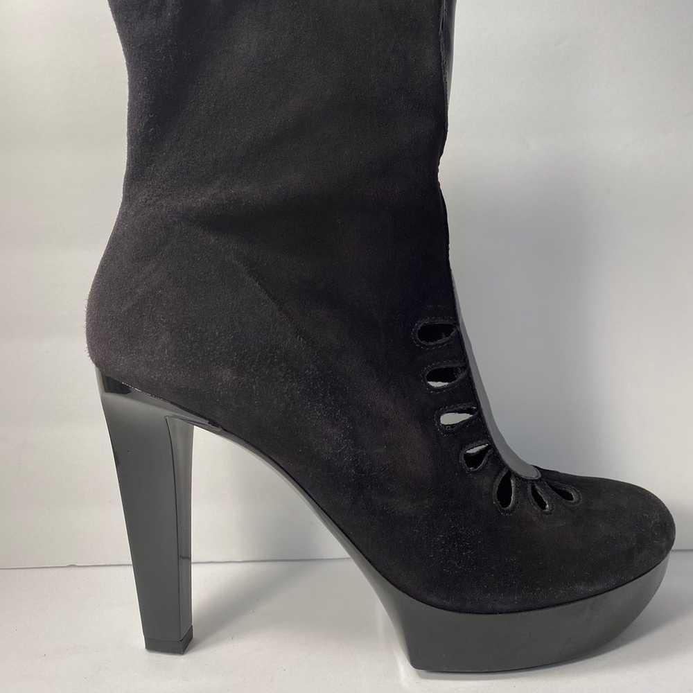 Robert clergerie cutout suede Boots Booties heels… - image 2