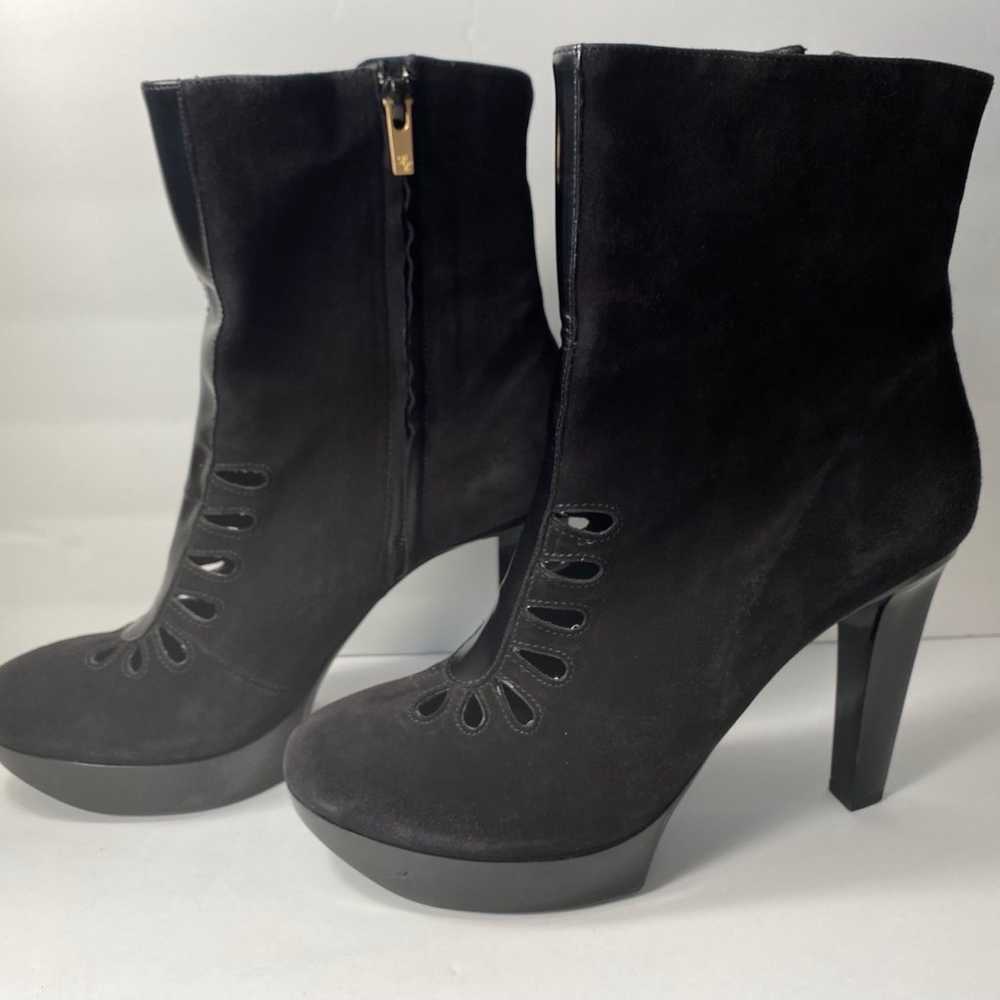 Robert clergerie cutout suede Boots Booties heels… - image 3