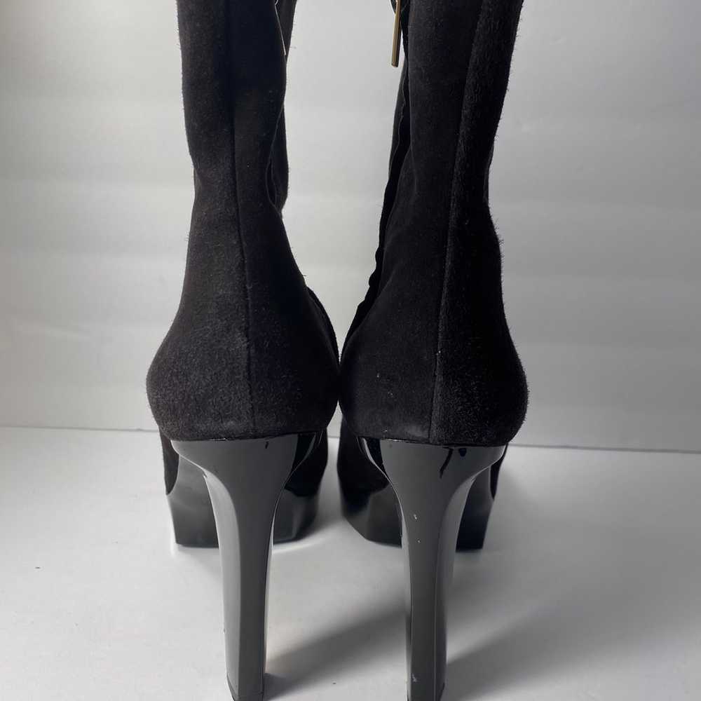 Robert clergerie cutout suede Boots Booties heels… - image 5