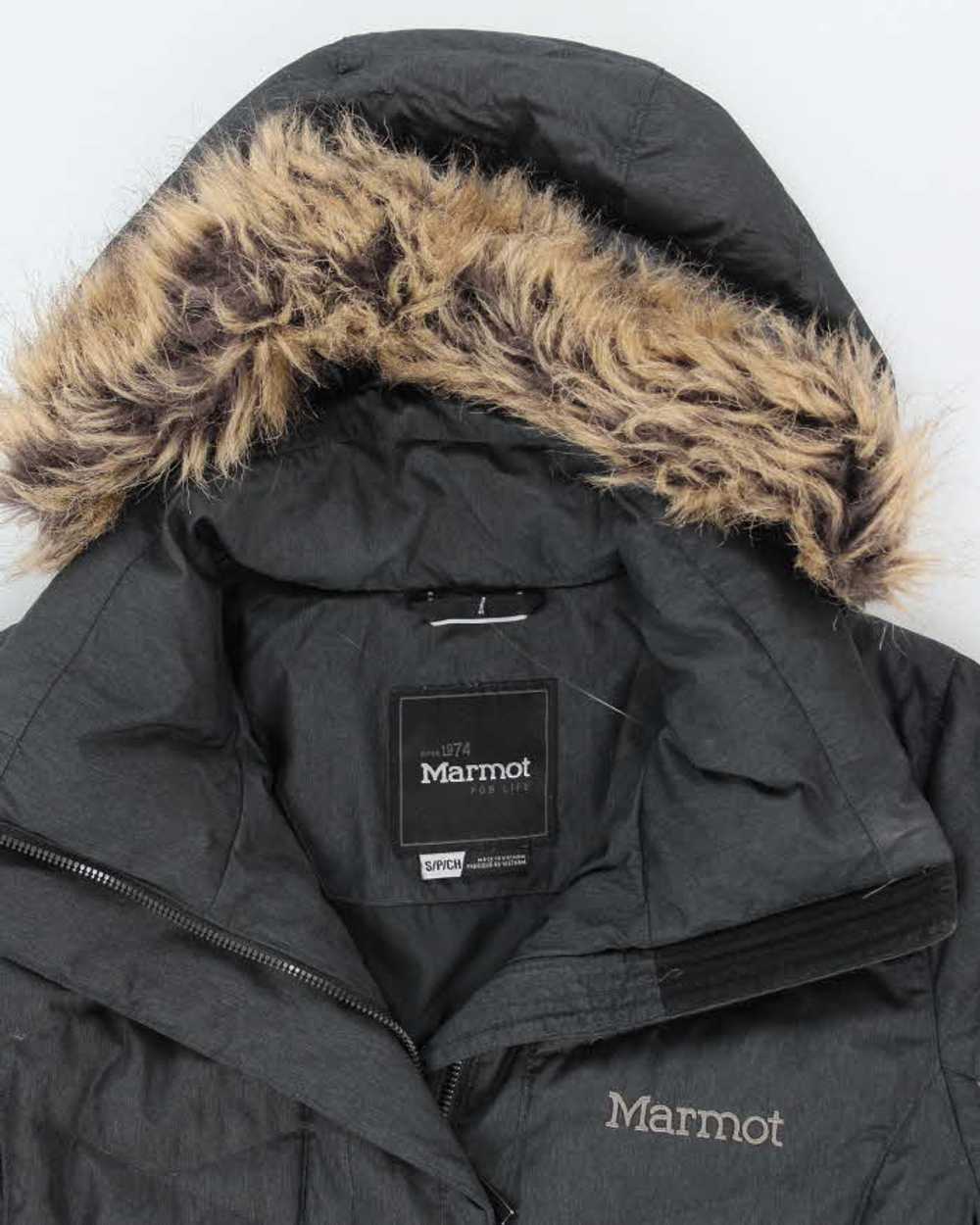 Vintage 2000's Marmot Insulated Fur Collared Park… - image 3