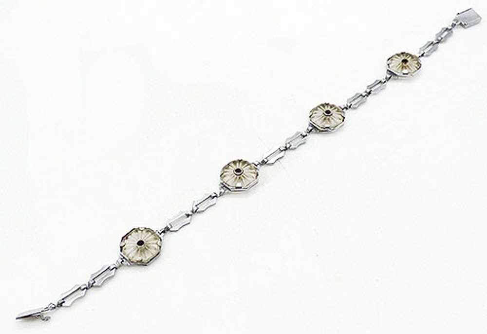 Plainville Stock Camphor Glass Link Bracelet - image 3