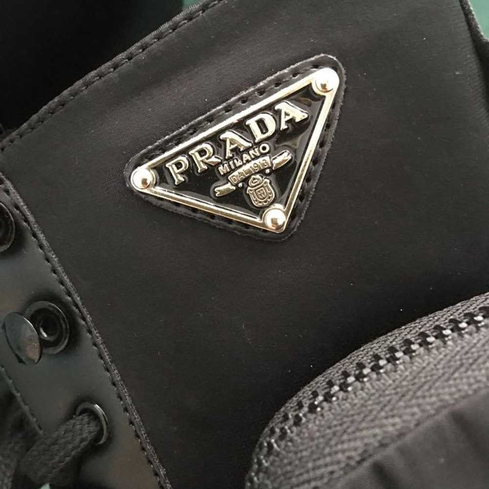 Prada thick-soled shot boots shoes black size 38 - image 4