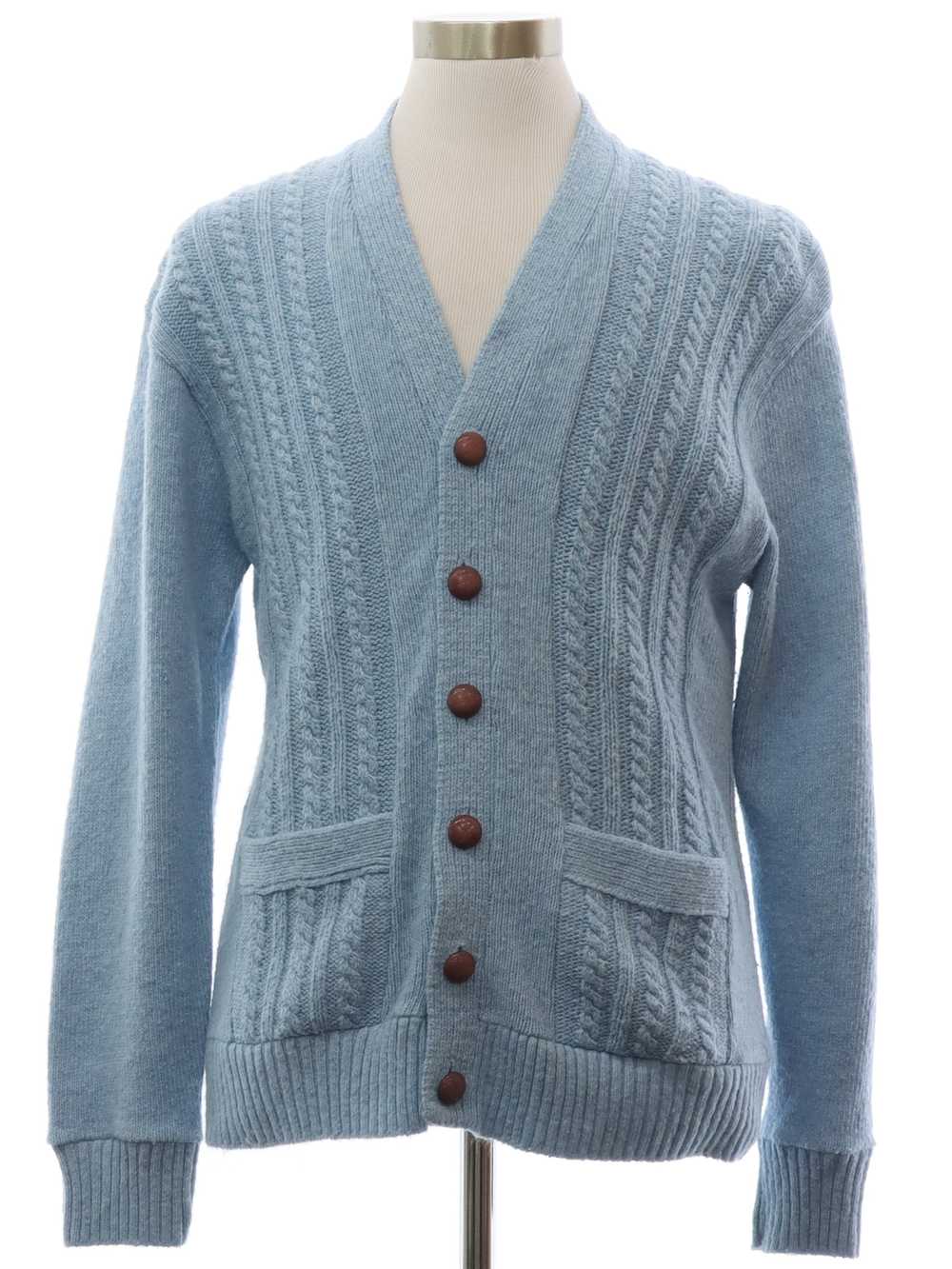 1970's Charming Forge Mens Cardigan Sweater - image 1