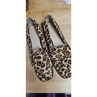 Something Navy Leopard Cheetah Print Loafer Ladies