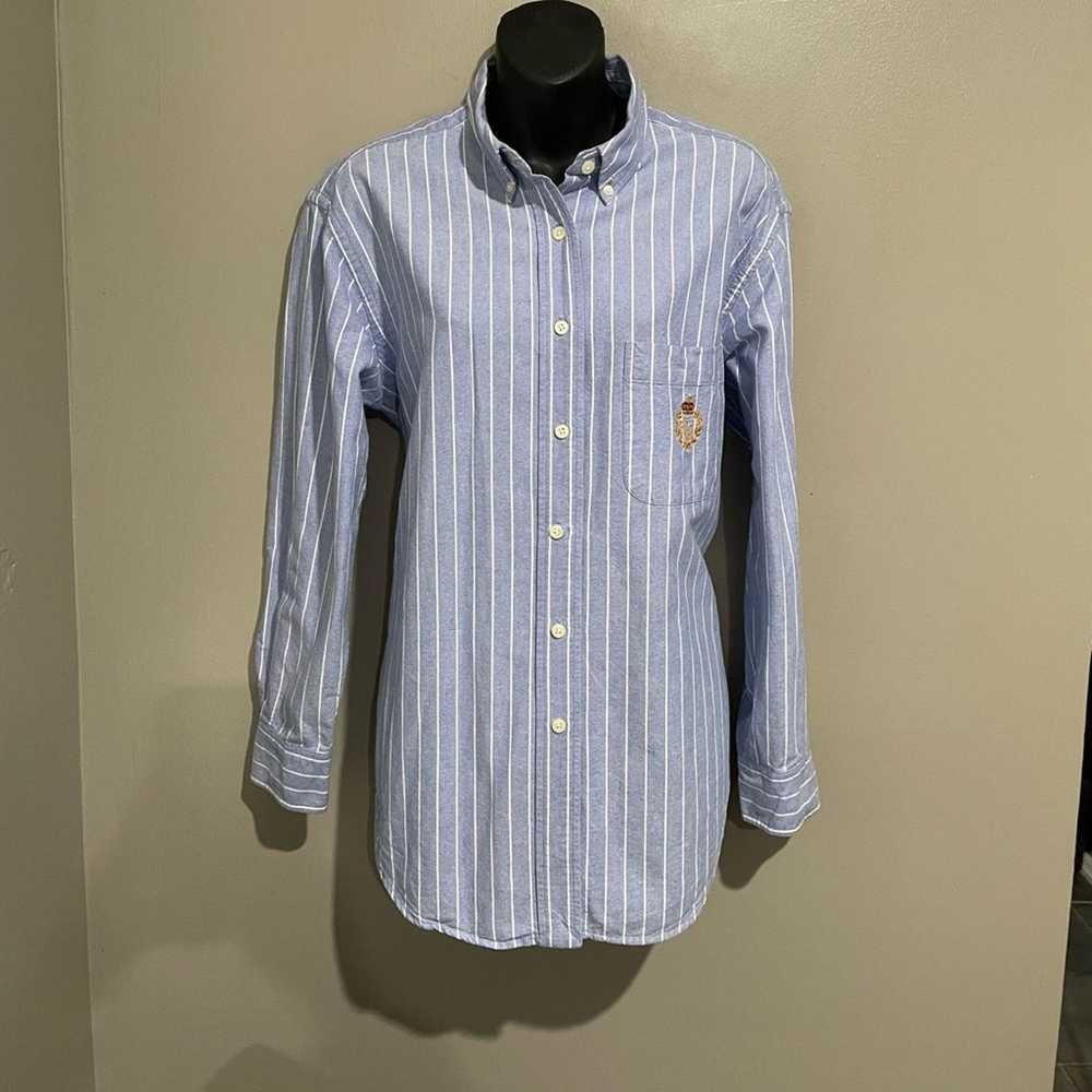 Ralph Lauren VTG Ralph Lauren Striped Button Down… - image 1