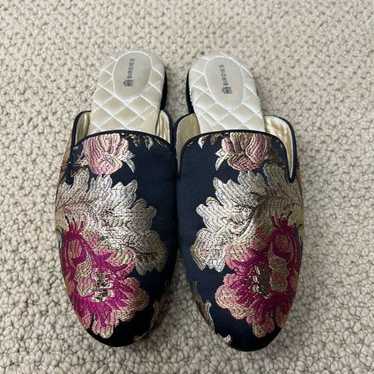 Birdies The Phoebe Floral Jacquard Slippers